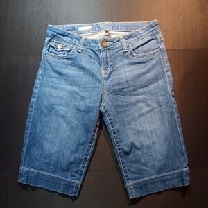 Kut from the Kloth Shorts Womens 8 Blue Jean Denim Bermuda Jorts High Rise Y2K